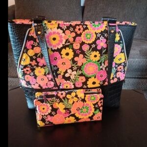 Homemade tote bag with matching wallet, Birthday, Christmas Gift